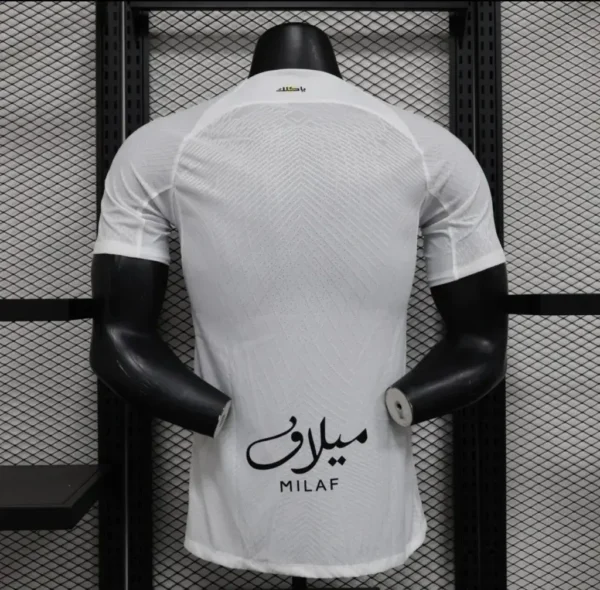 ⁦تيشرت الاتحاد الابيض لاعبين 2025⁩ - الصورة ⁦2⁩