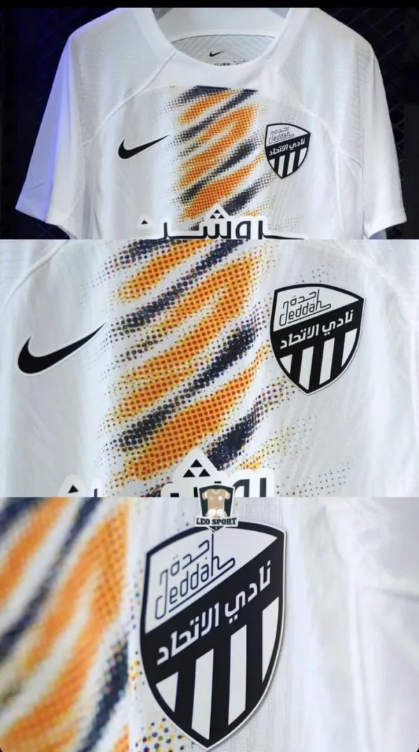 تيشرت الاتحاد الابيض لاعبين 2025