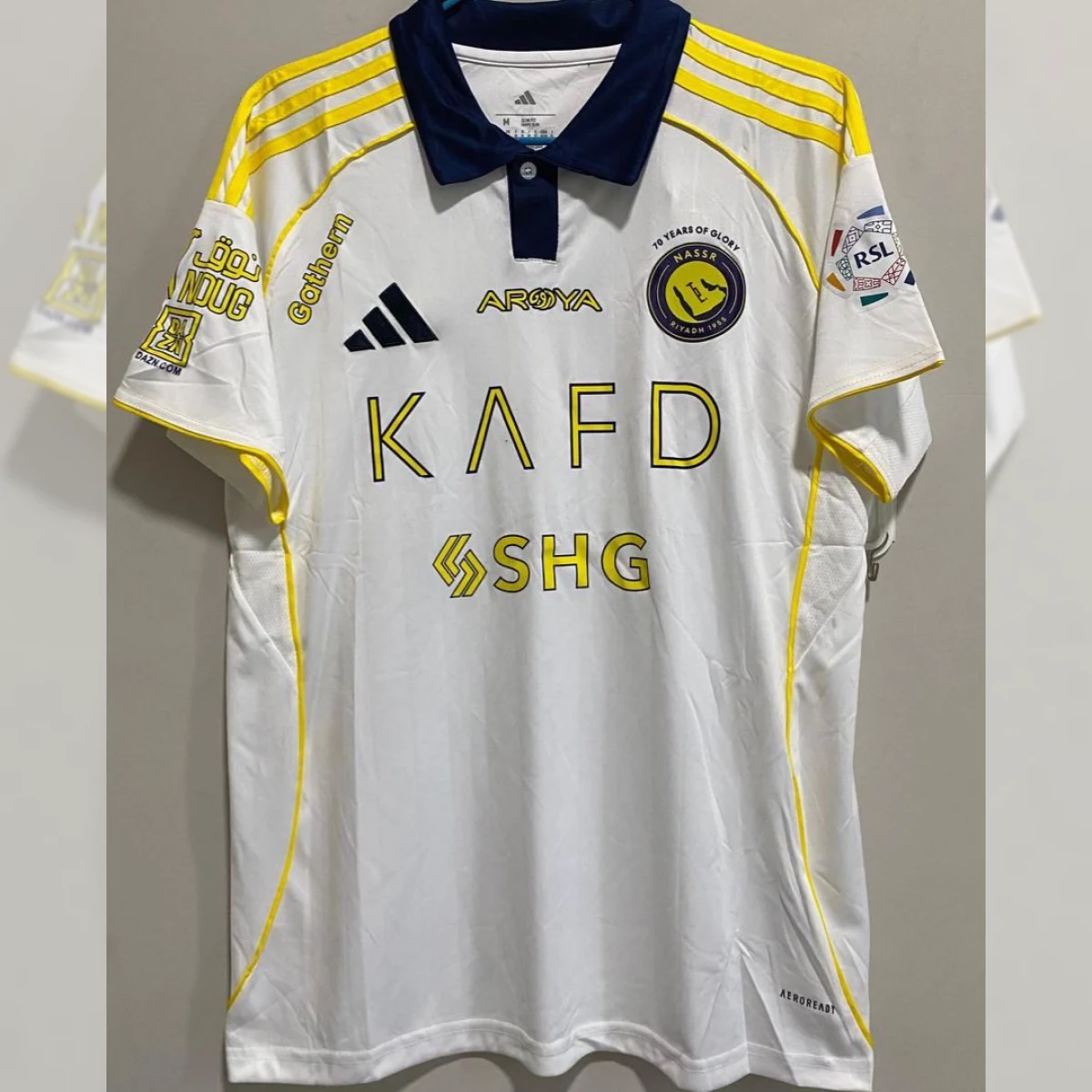 تيشيرت النصر الثالث 2025-2026 2 صورة تيشيرت النصر الاحتياطي 2026 بتصميم أنيق